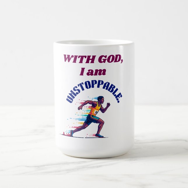 With God, I'm Unstoppable Coffee Mug (Center)