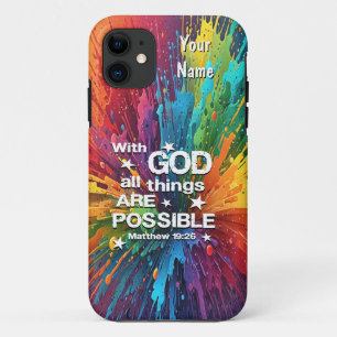 With God Matthew 19-26 iPhone 11 Case
