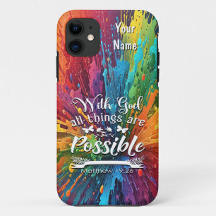 With God Matthew 19-26 iPhone 11 Case