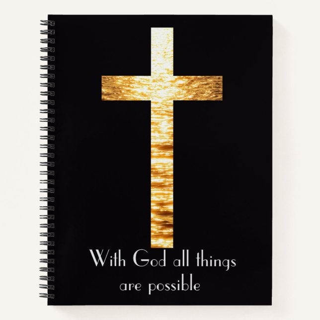 With God Spiral Notebook Journal (Front)
