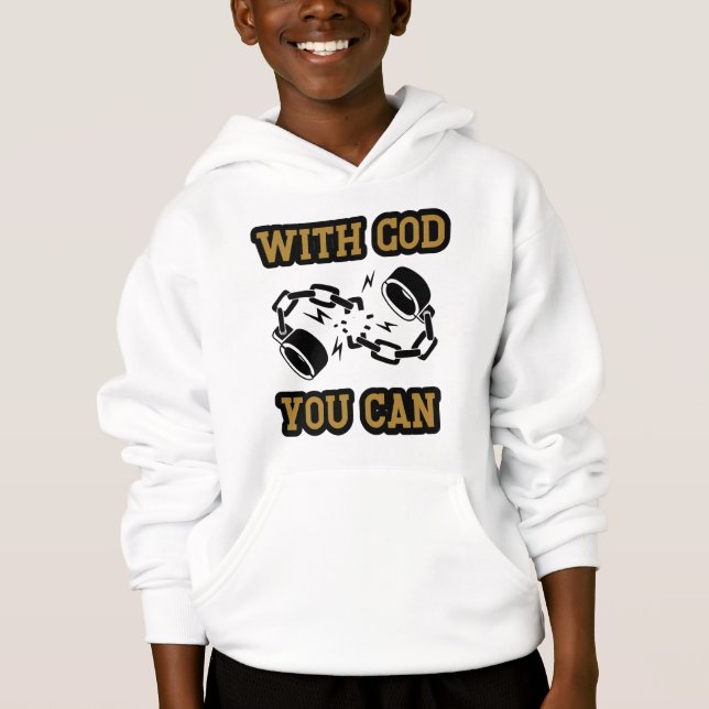 With God You Can Strong Faith Boy's (Front)