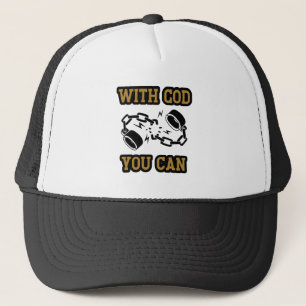 With God You Can Strong Faith Trucker Hat