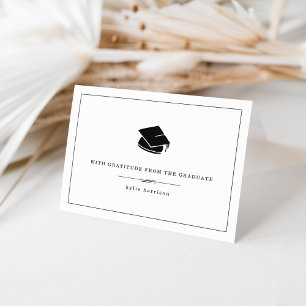 With Gratitude Graduation Thank You Cards