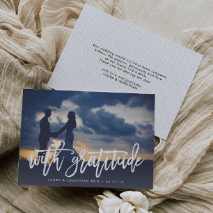 With Gratitude   Photo Thank You w/ Back Message