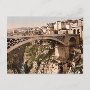 With great bridge, Constantine, Algeria classic Ph Postcard