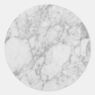 With Grey Marble Blank Template Custom Classic Round Sticker