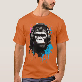 with headphones T-Shirt