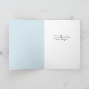 With Heartfelt Sympathy – Watercolor Floral Card