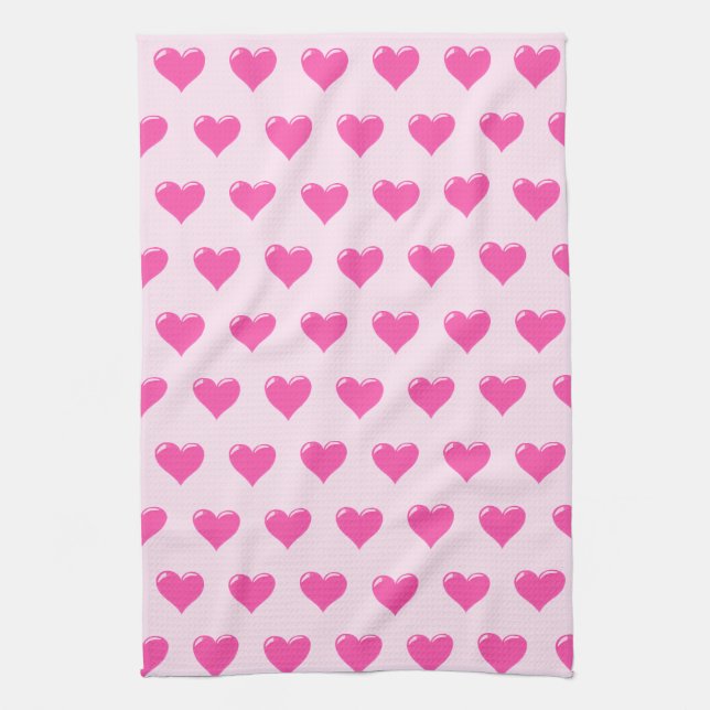 With Hearts Kitchen Towel (Vertical)