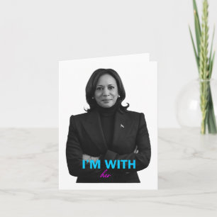 With Her Kamala Vote For 2024 President Kamala-har Card