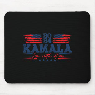 With Her Kamala Vote For 2024 President Kamala Har Mouse Mat