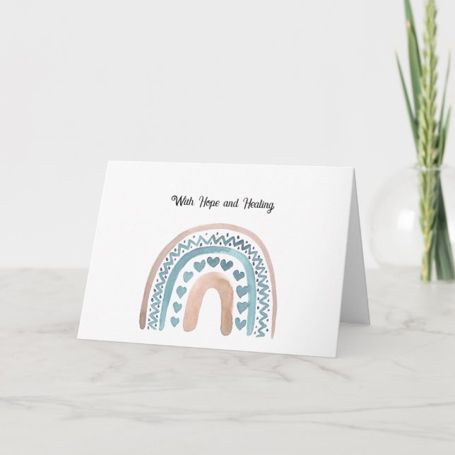 With Hope and Healing Thank You Card (Front)