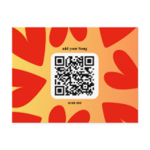 With individual personal song per QR code