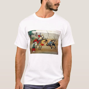 With infantry Samurai attacking on horseback T-Shirt