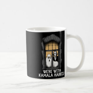 With Kamala Harris Funny Halloween Election Scary  Coffee Mug