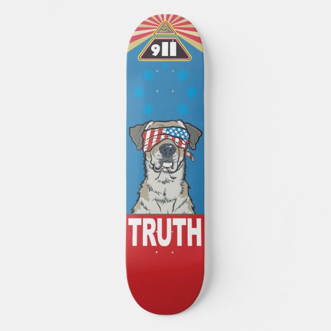 With Liberty and Justice for All- Old School Board Skateboard (Front)