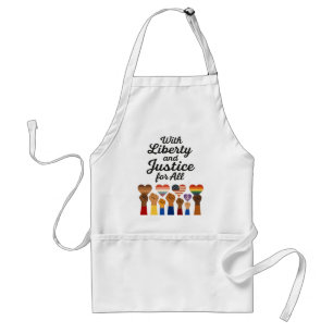 With Liberty and Justice for All Protest Freedom Standard Apron