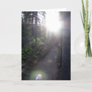 With light and love card