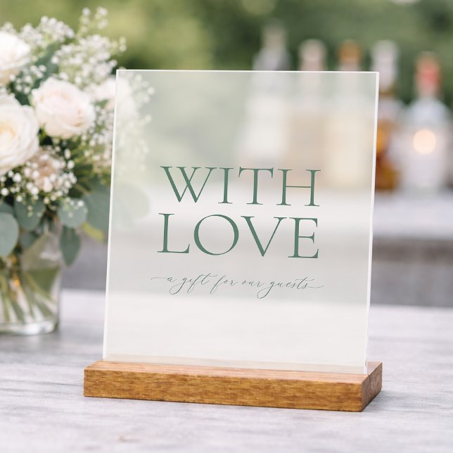 With Love Acrylic Wedding Sign (Creator Uploaded)