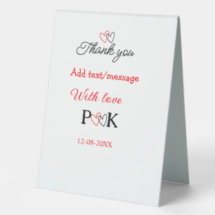 With love add couple name letter thank you add dat