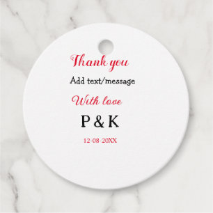 With love add couple name letter thank you add dat favour tags