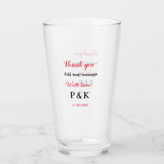 With love add couple name letter thank you add dat glass