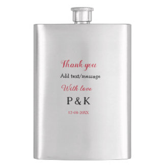 With love add couple name letter thank you add dat hip flask