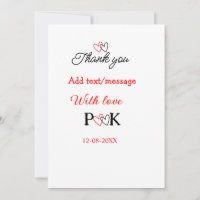 With love add couple name letter thank you add dat
