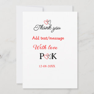 With love add couple name letter thank you add dat invitation