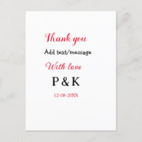 With love add couple name letter thank you add dat