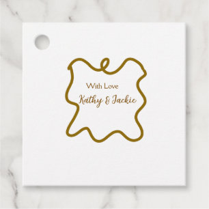 With love add couple name wedding spanish border n favour tags