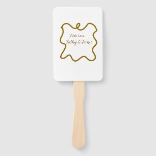 With love add couple name wedding spanish border n hand fan