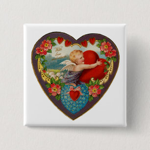 With Love and Esteem 15 Cm Square Badge