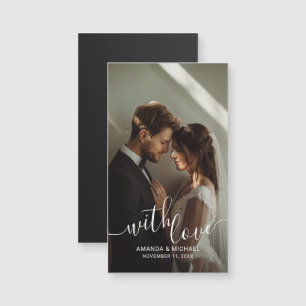 'With Love' Custom Photo Wedding Favor