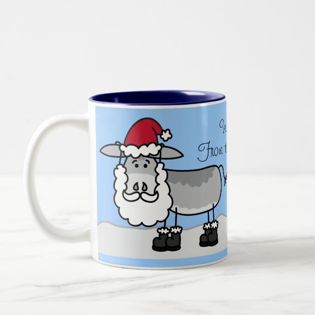 With Love Donkey Couple Christmas Mug (Left)
