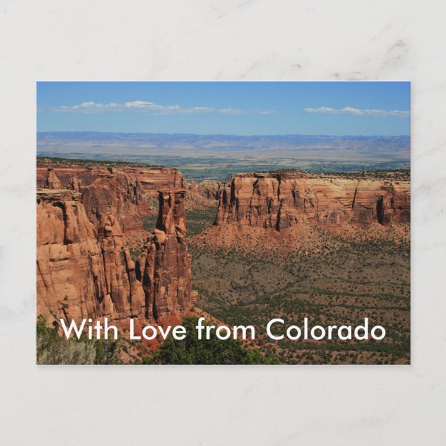 With Love from Colorado Postcard (Front)