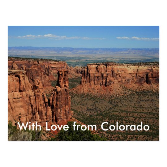 With Love from Colorado Postcard