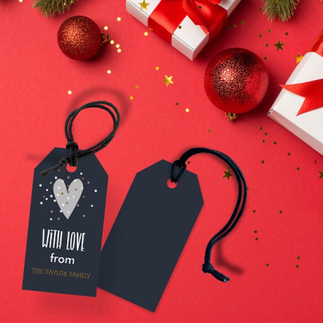 With love from - personalised Christmas gift tag (With love from - personalised Christmas gift tag)