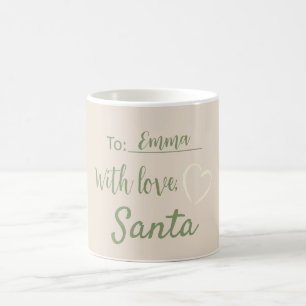 With Love From Santa Very Light Shade of Brown Coffee Mug