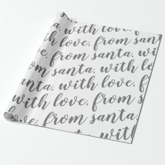 with love from santa wrapping paper