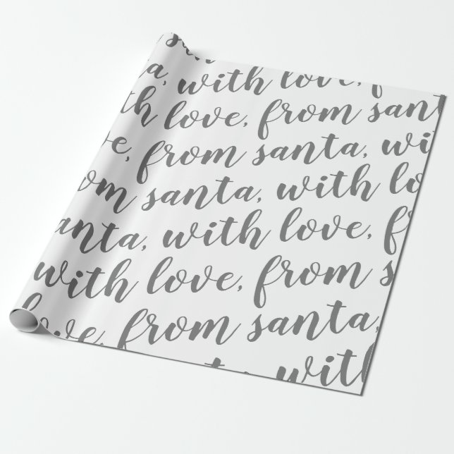 with love from santa wrapping paper (Unrolled)