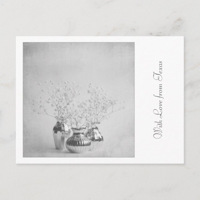 With Love from Texas Postcard - Floral Symmetry (Front)