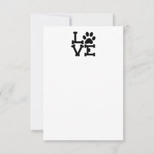 With love, from the pack. . . thank you card