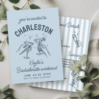 With Love From [Your City] Blue Bachelorette Party