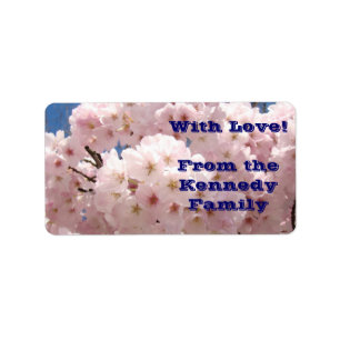 With Love Gift Tags From the Custom Family Blossom