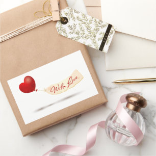 With Love Rectangular Sticker