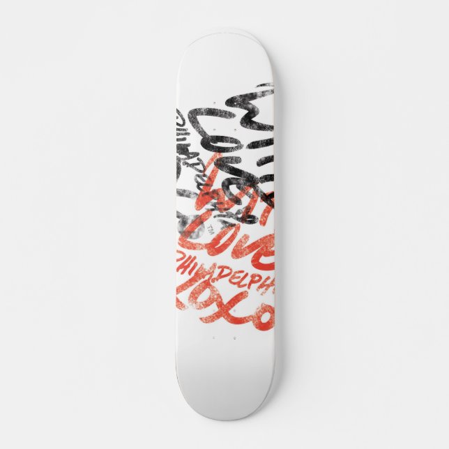 'With Love' stamp Skateboard (Front)