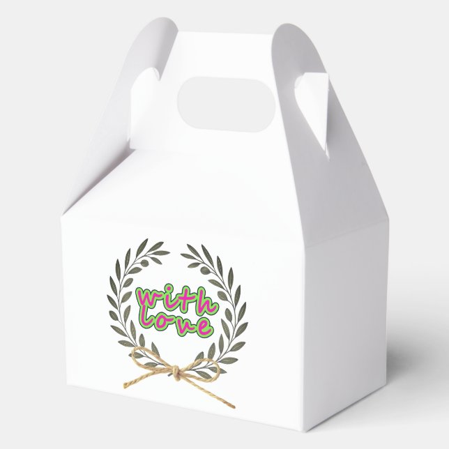 With Love”  Tag Favour Box (Back)