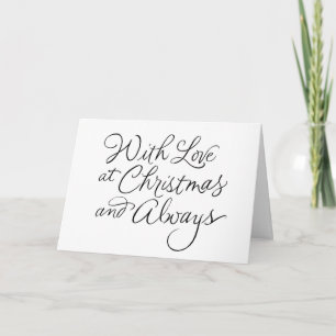WITH **LOVE** TO YOU AT CHRISTMAS CARD