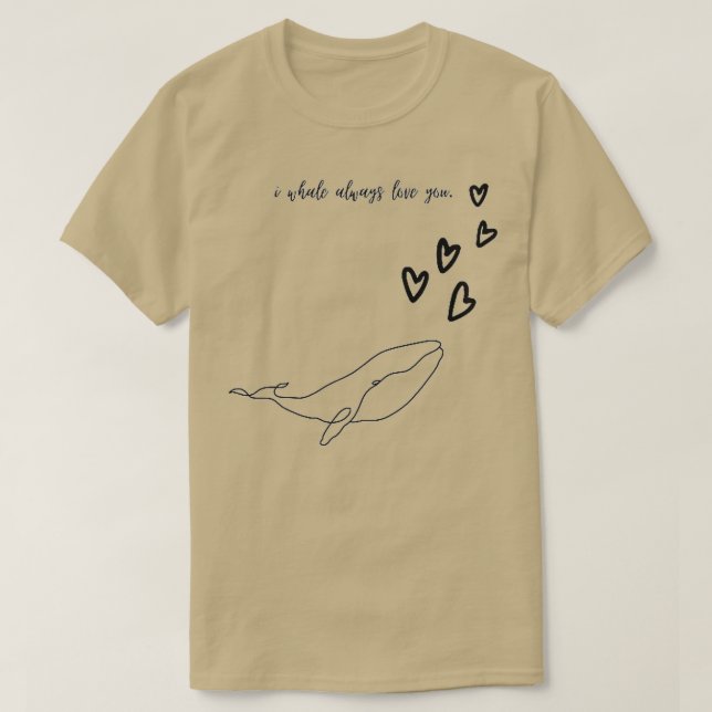 With love whale T-Shirt (Design Front)